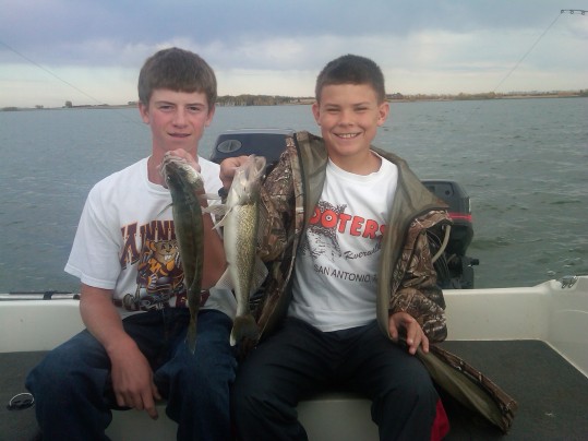 Brandon Burg and Hunter Jamison - Walleye Fishing