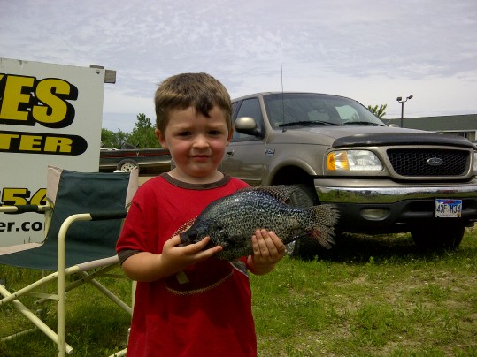 KJAM kids day event 2011- Wyatt Lade - Walleye Fishing