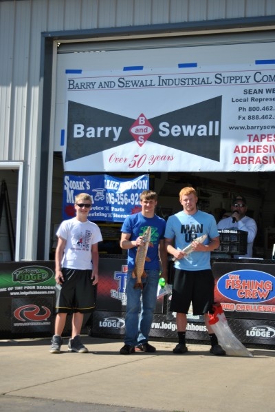 Big fish non walleye champs Dorris Goth Curry Big fish non walleye champs Dorris Goth Curry